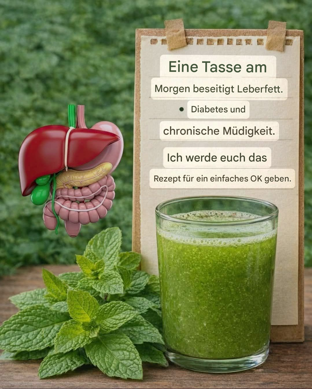 Nur Menthe und Zitrone: Das natürliche Holz, das es verbraucht, entgiftet und die Energie anregt