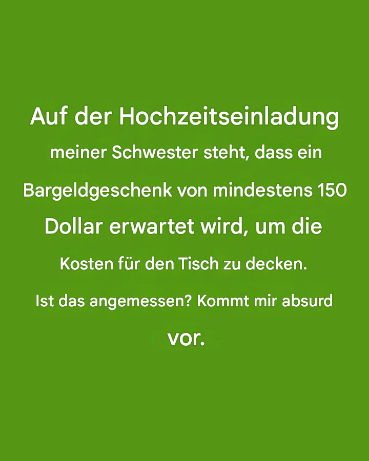 Ist es unhöflich, Hochzeitsgäste um ein Mindestgeschenk zu bitten?