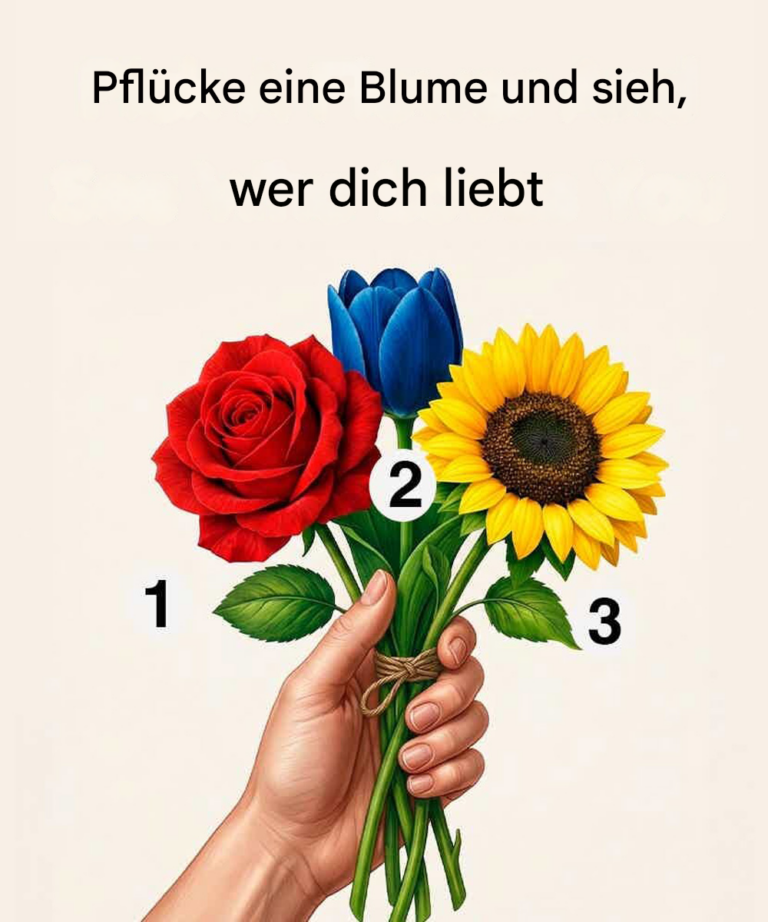 Pflücke eine Blume und sieh, wer dich liebt.