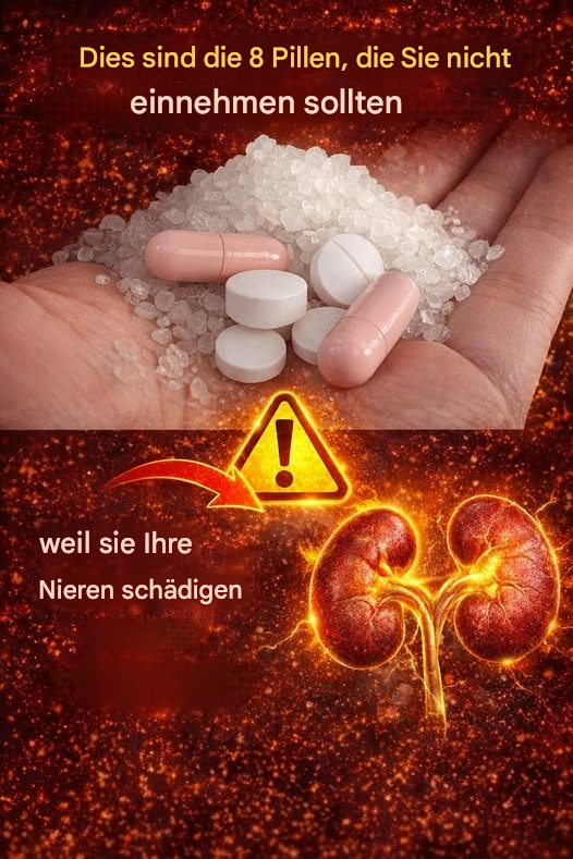 Sie sollten sich nicht ohne Rücksprache mit Ihrem Arzt selbst behandeln: 8 Tabletten, die die Nieren beeinträchtigen.