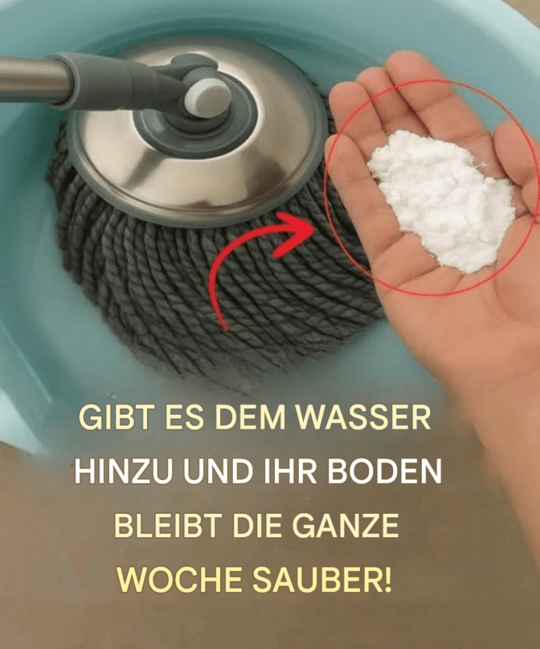 Geben Sie dies ins Wasser und Ihr Boden bleibt die ganze Woche sauber.
