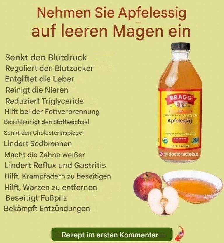 Erfahren Sie mehr über die vielen gesundheitlichen Vorteile von Apfelessig. Sie werden begeistert sein