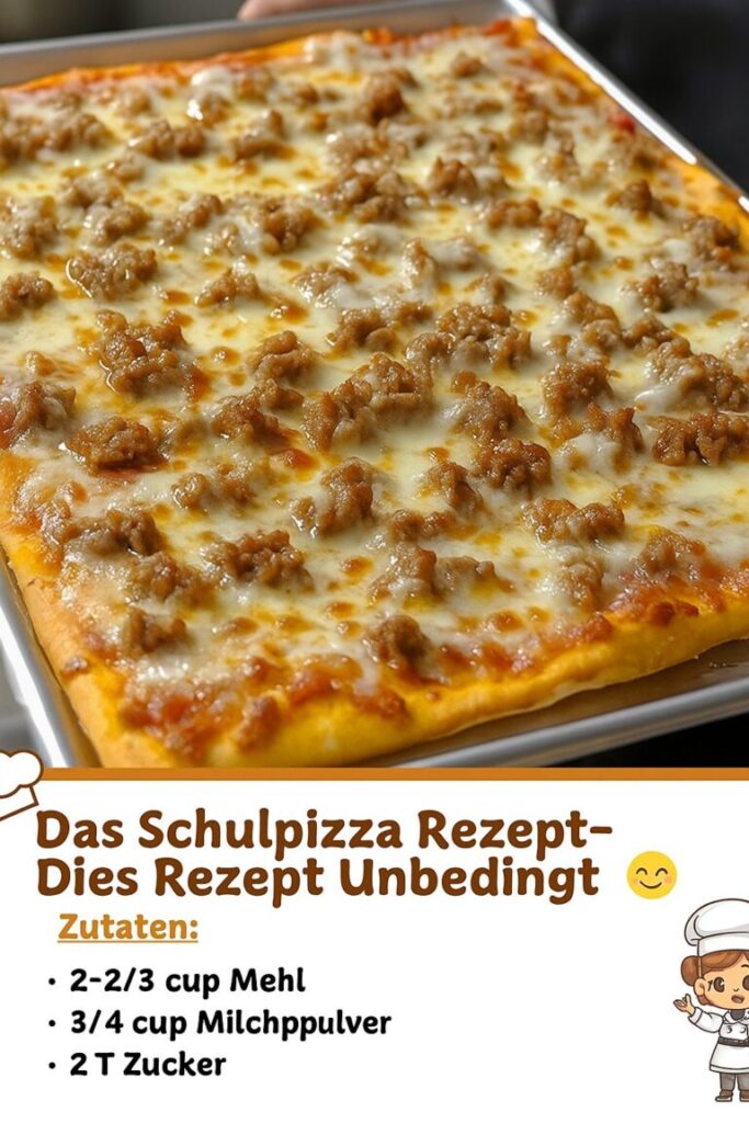 Das Schulpizza-Rezept – Dieses Rezept nicht verlieren!