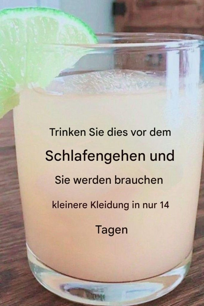 Schlafensgetränk, um das gesamte Bauchfett in nur 1 Woche zu entfernen.