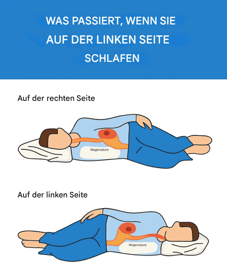 Der Zusammenhang zwischen Schlafen auf der linken Seite und besserer Darmgesundheit