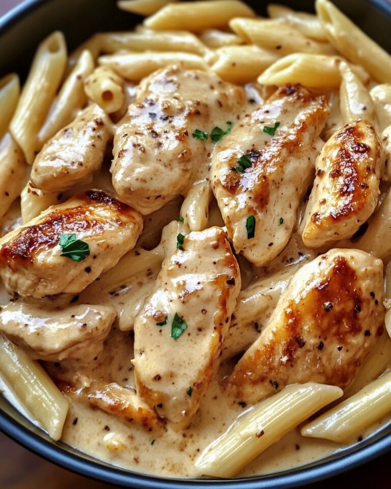 Cremiges Parmesan-Hähnchen mit Penne