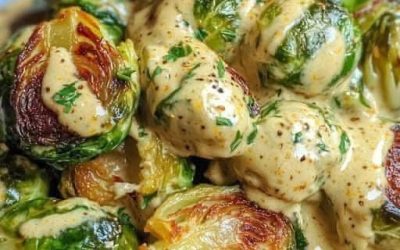 Rosenkohl in Frischkäse Senfsauce in 30 Minuten zubereitet