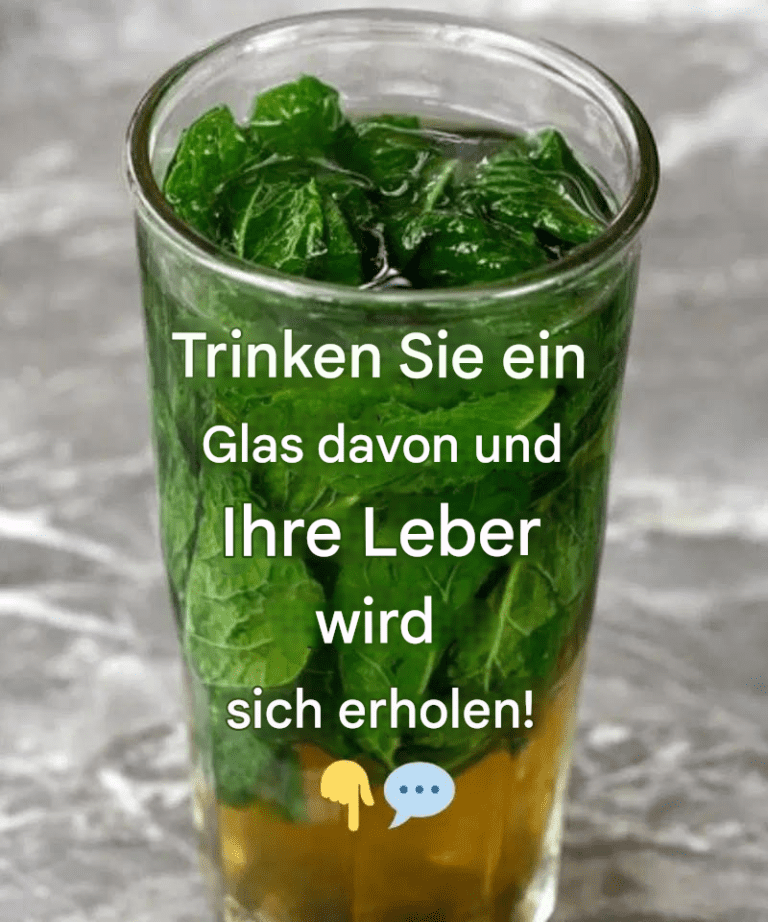 Trinken Sie ein Glas davon und Ihre Leber wird erneuert