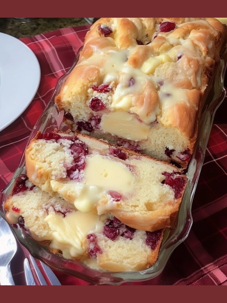 Köstliches Cranberry-Orangen-Brot mit einfacher Glasur – Der saftige, spritzige Laib, der pure Festtagsfreude versprüht
