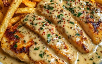 Hähnchenfilet in cremiger Knoblauchsauce