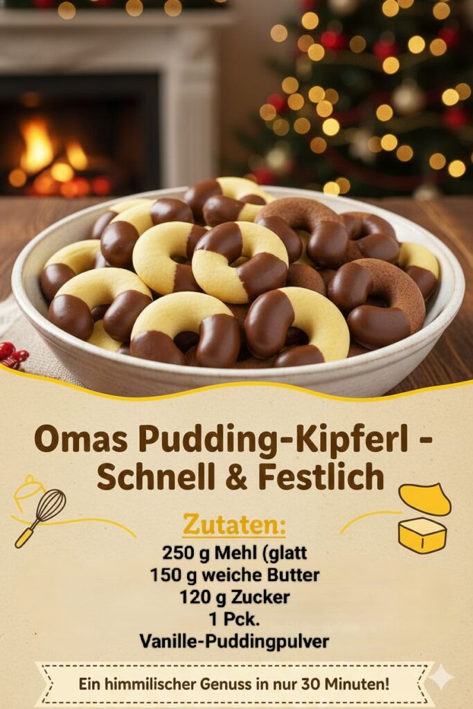  Pudding‑Kipferl – himmlisch vanillig & in 30 Minuten fertig! 