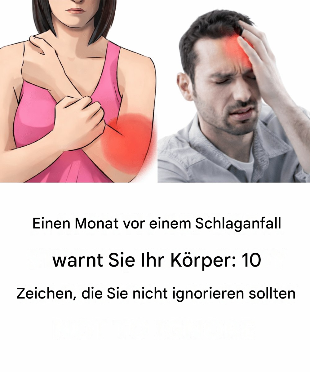 Warnzeichen eines Schlaganfalls, die Ihr Körper möglicherweise zeigt
