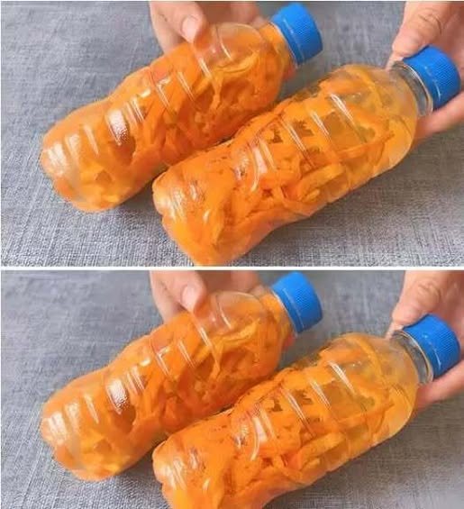 Werfen Sie die Orangenschalen nicht weg, sondern geben Sie sie in ein Glas und fügen Sie etwas Essig hinzu: Sie sind Gold wert im Haus.