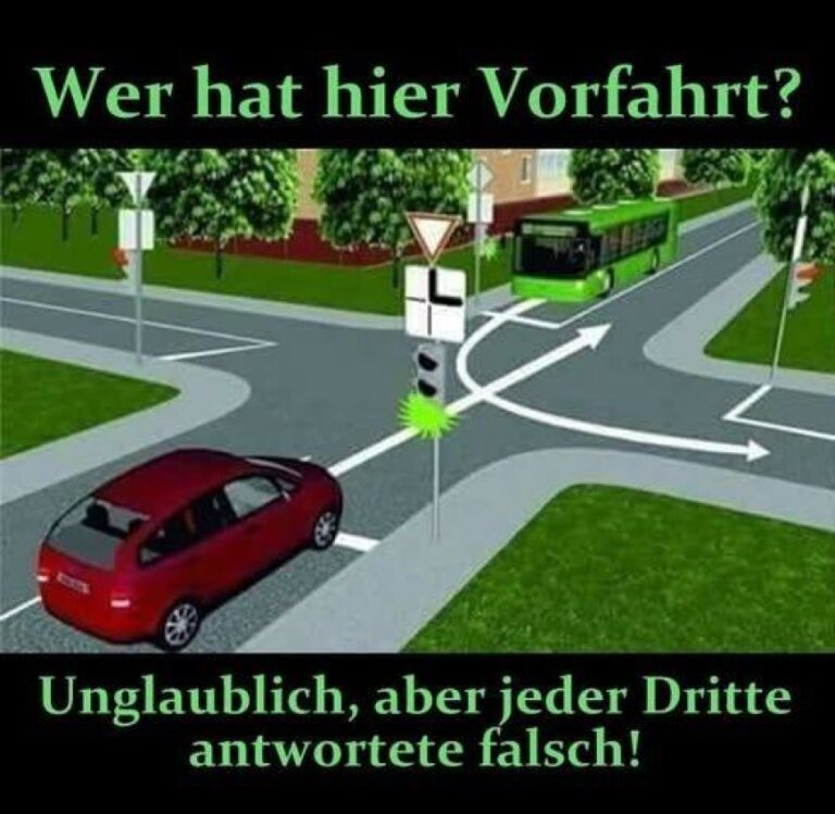Wer hat hier Vorfahrt?
