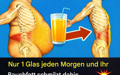 Nur 1 Glas jeden Morgen und Ihr Bauchfett schmilzt.
