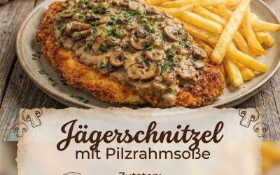 Jägerschnitzel mit Pilzrahmsoße