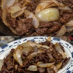  Chinesisches Rindfleisch mit Paprika und Zwiebeln