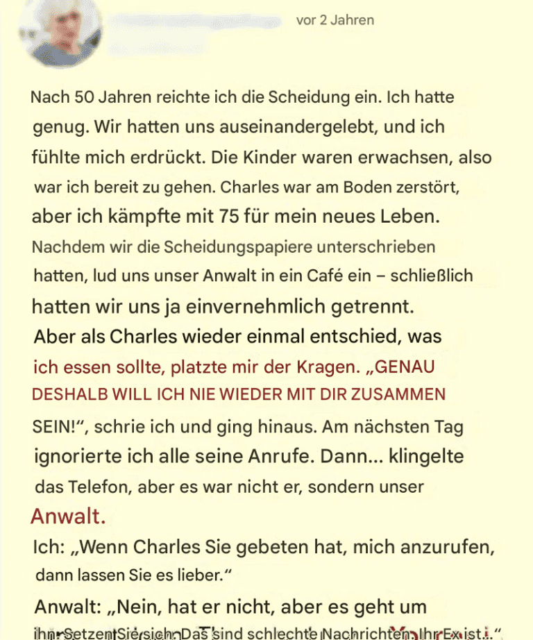 Nach 50 Jahren Ehe bat ich um die Scheidung, dann brach mir sein Brief das Herz.