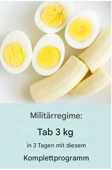 Militärdiät: Bis zu 3 Kilo in 3 Tagen abnehmen (vollständiger Speiseplan + Erklärungen)
