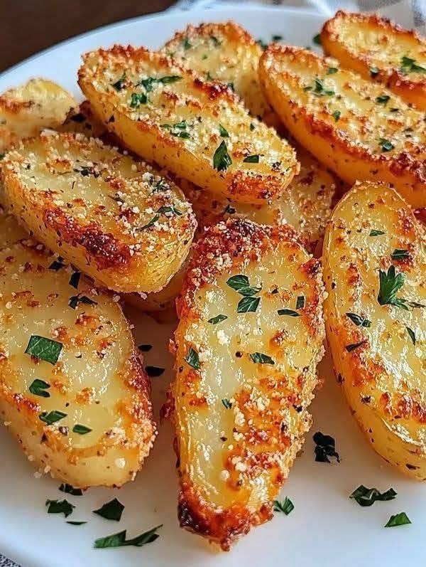 Das beste und einfachste Rezept für eingeschnittene Kartoffeln vom Backblech (knusprig, fluffig, gelingsicher)