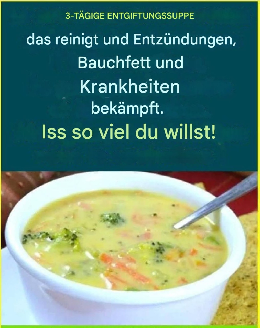 3-tägige Entgiftungskur auf Suppenbasis