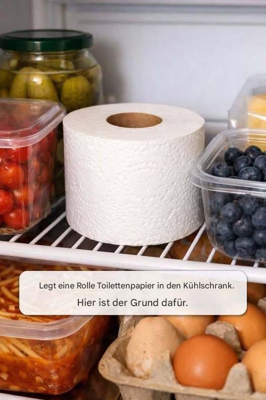 Legt eine Rolle Toilettenpapier in den Kühlschrank. Hier ist der Grund.
