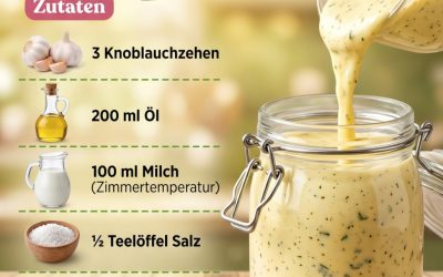 Hausgemachte Knoblauchcreme