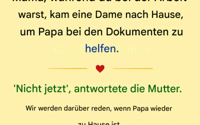 Witz des Tages: Ein kleines Mädchen spricht mit ihrer Mutter