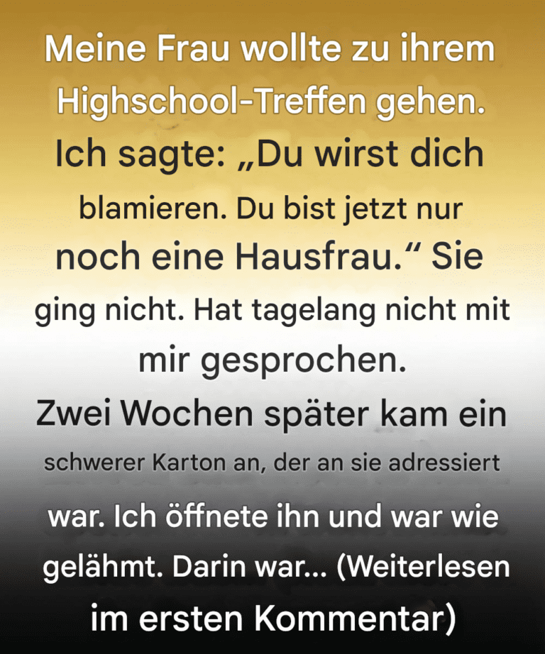 Ich habe meine Frau unterschätzt – bis mir ein Paket vor unserer Tür eine wichtige Lektion erteilte.
