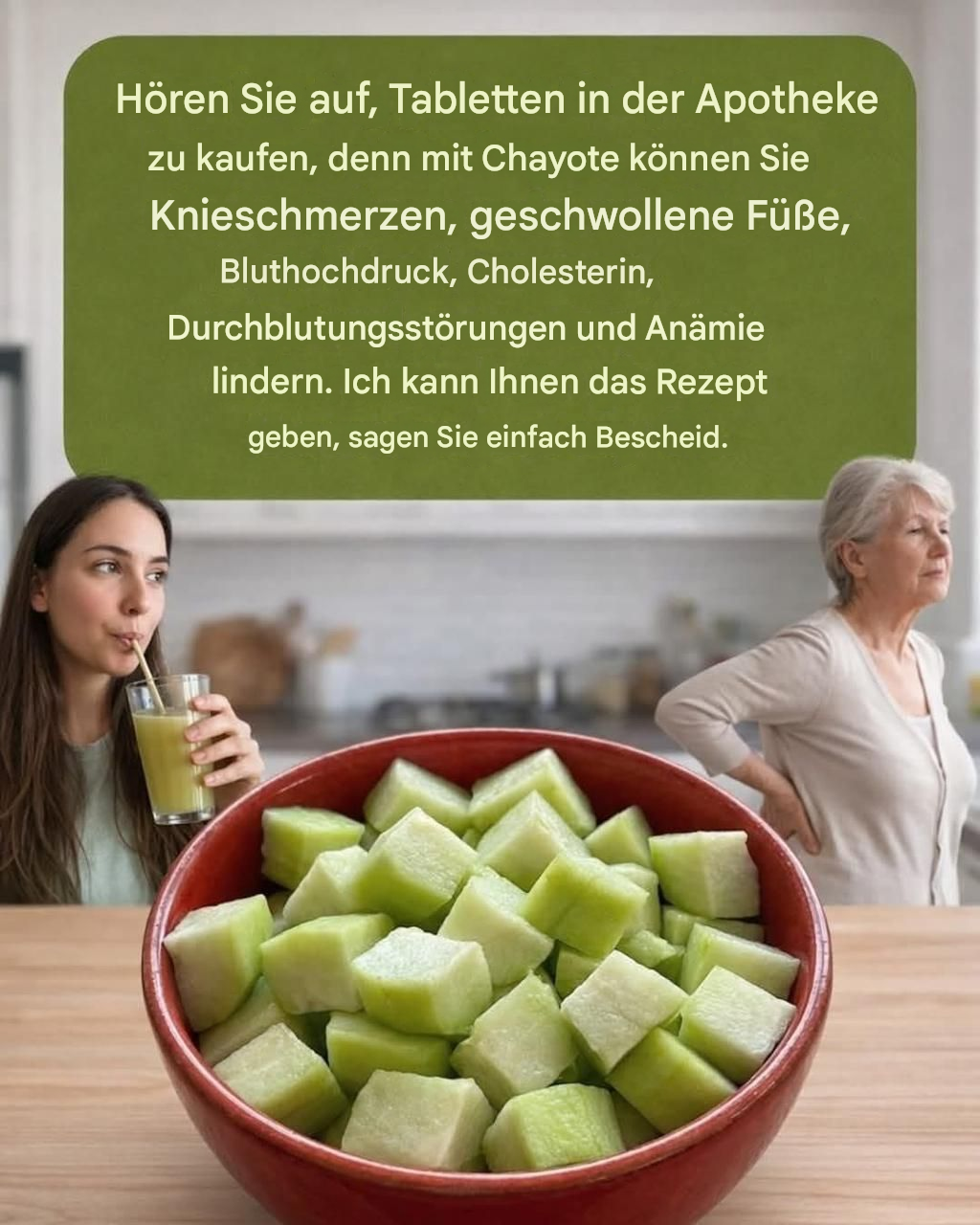 Chayote-Saft: Das natürliche Getränk, das den Körper entgiften, die Herzgesundheit unterstützen und die Gewichtsabnahme fördern kann.