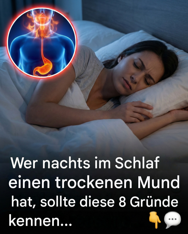 Warum Sie immer wieder mit einem trockenen Mund aufwachen