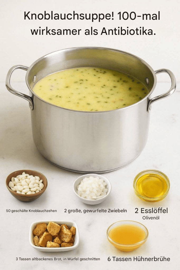 Knoblauchsuppe: 100-mal wirksamer als natürliche Antibiotika!