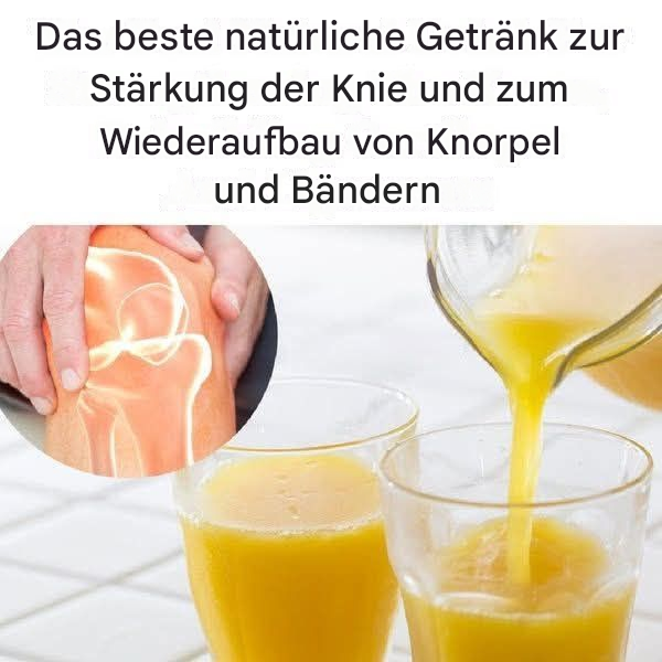Ein natürliches Getränk zur Unterstützung gesunder Knie.