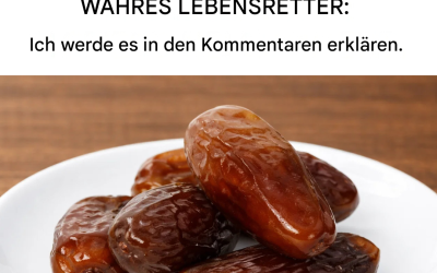 Datteln: Die gesündeste Superfrucht der Welt, die Dutzende von Krankheiten heilt.