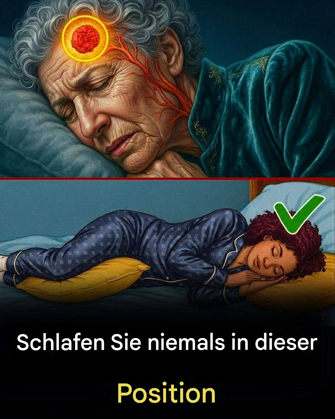 Achtung Senioren: Diese Schlafposition könnte Ihr Schlaganfallrisiko erhöhen