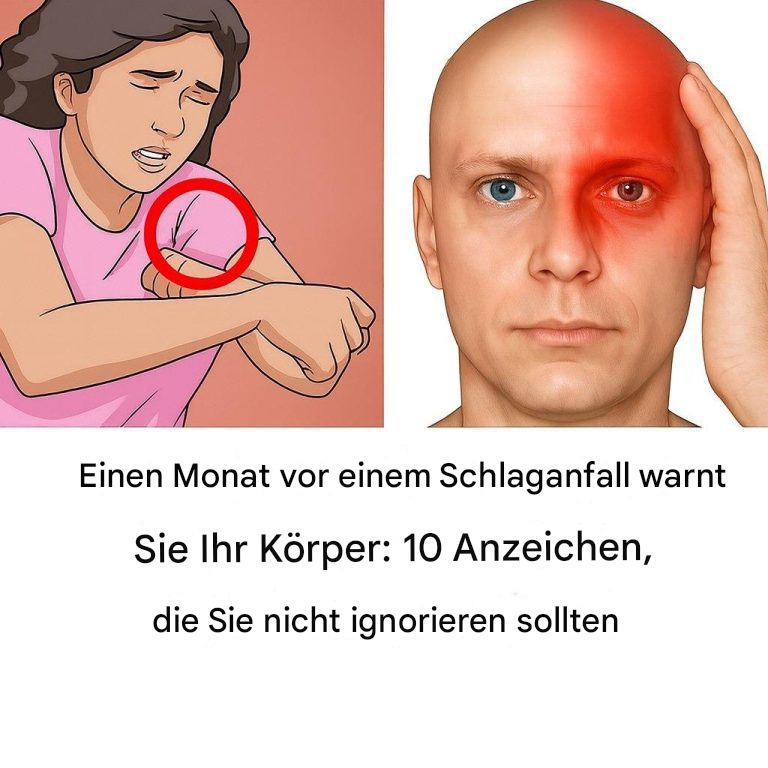 Einen Monat vor einem Schlaganfall warnt Sie Ihr Körper: 10 Anzeichen, die Sie nicht ignorieren sollten