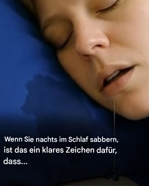 Wenn du nachts im Schlaf sabberst, ist das ein klares Zeichen dafür, dass