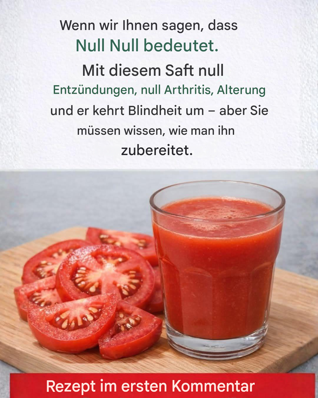 Natürliche Mischung aus Guanábana und Tomate: Ein kraftvolles Getränk für Gesundheit und Vitalität