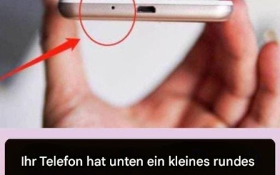 Winziges Loch an der Unterseite Ihres Telefons