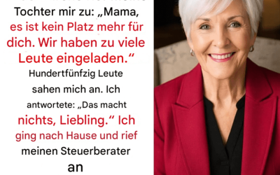 Meine Tochter hat mich von der Taufe meines Enkels ausgeschlossen: „Für dich ist kein Platz, Mama