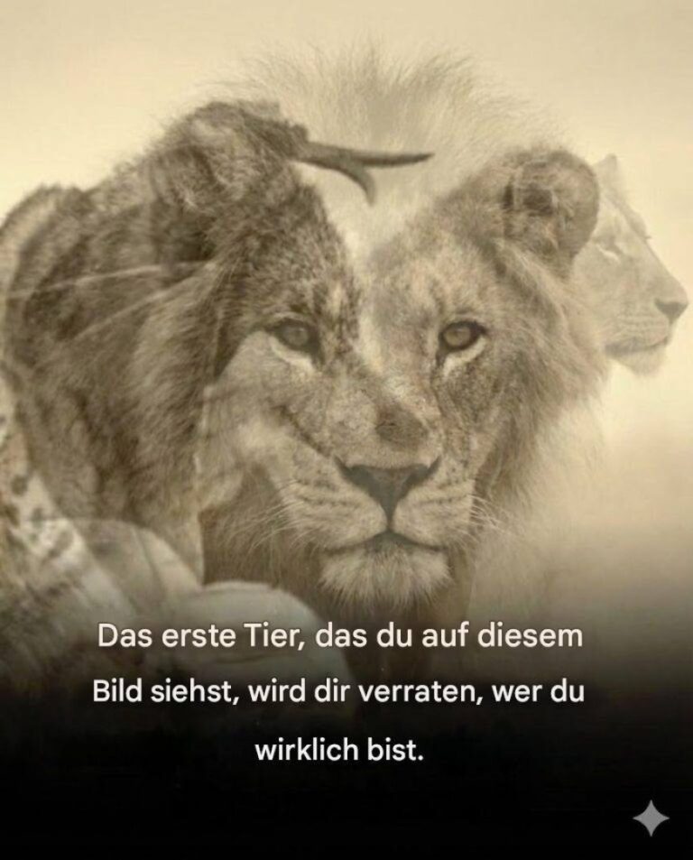 Das erste Tier, das du auf diesem Bild siehst, die Offenbarung dessen, wer du bist