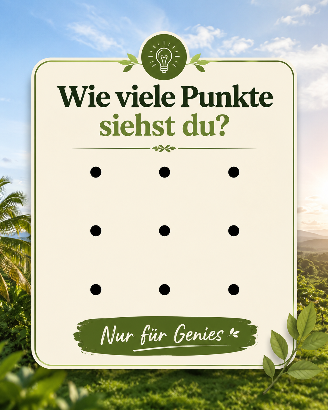Dieses simple Punkträtsel treibt die Leute in den Wahnsinn.
