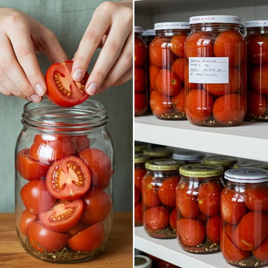 Tomaten auf natürliche Weise haltbar machen: Der geniale Trick, um sie 24 Monate lang ohne Essig genießen zu können.