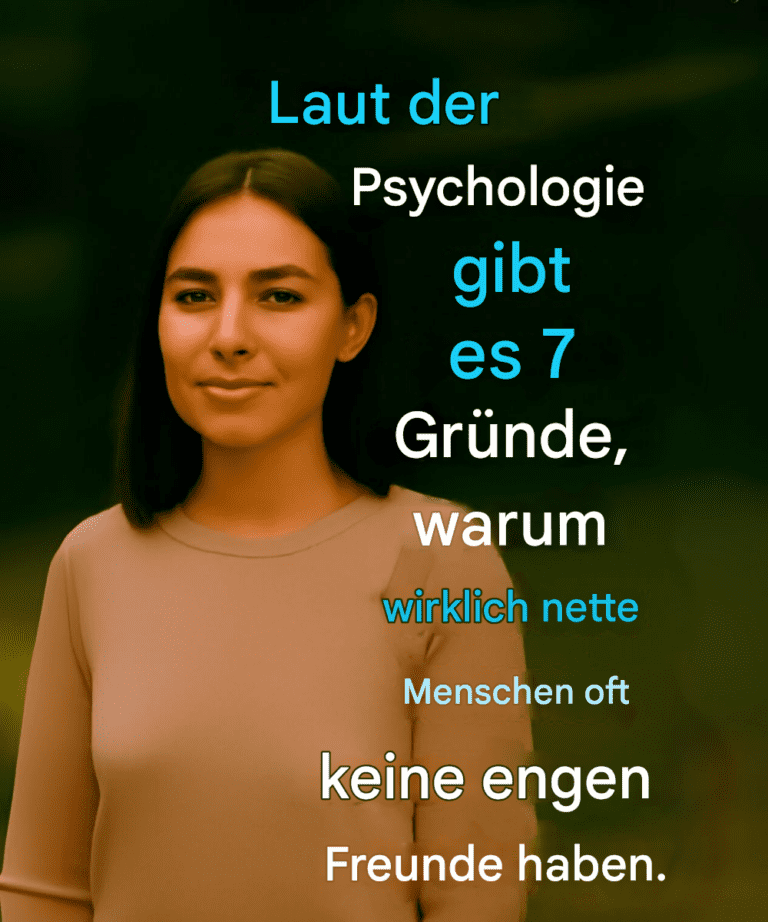 Laut der Psychologie gibt es 7 Gründe, warum wirklich nette Menschen oft keine engen Freunde haben.