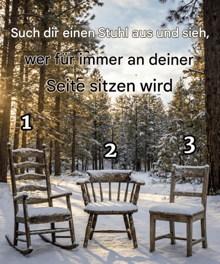 Wähle einen Stuhl, um deine engste lebenslange Verbindung zu enthüllen