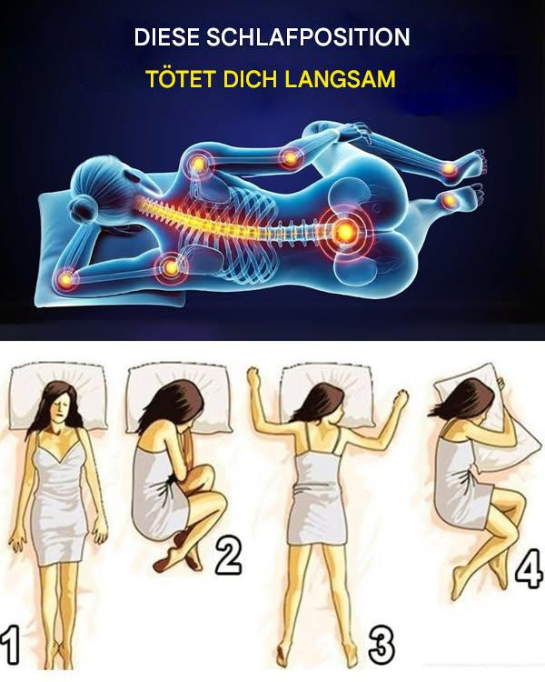 Die gefährlichste Schlafposition, von der du nichts wusstest