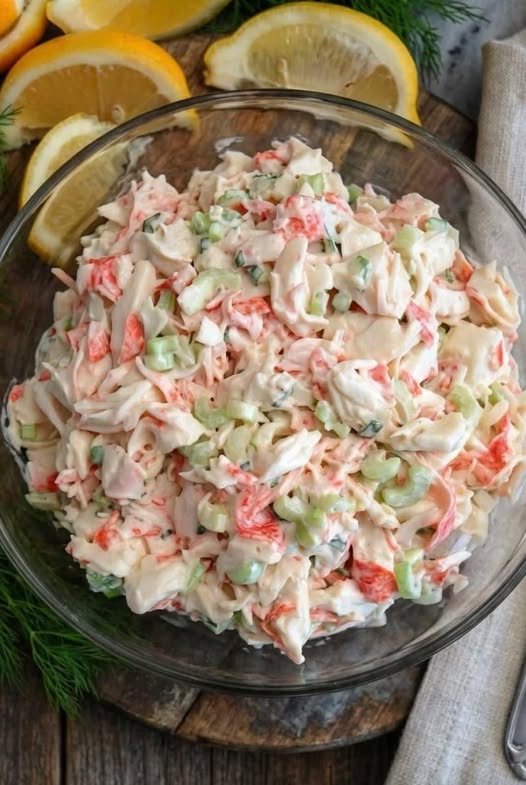 Cremiger Meeresfrüchtesalat