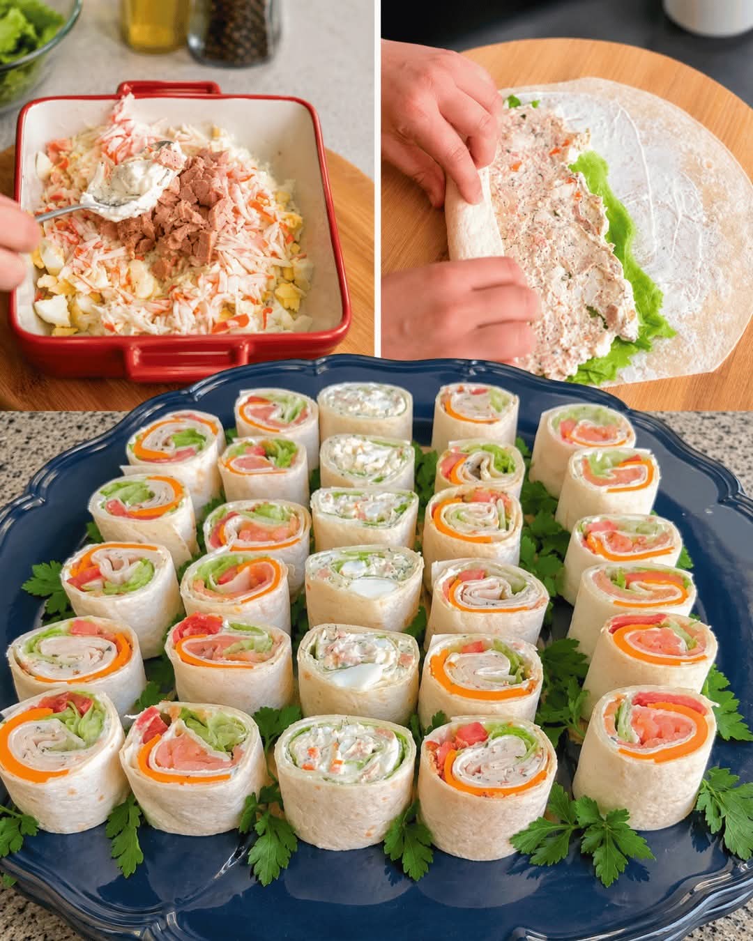 Thunfisch-Gemüse-Röllchen: Das komplette Rezept