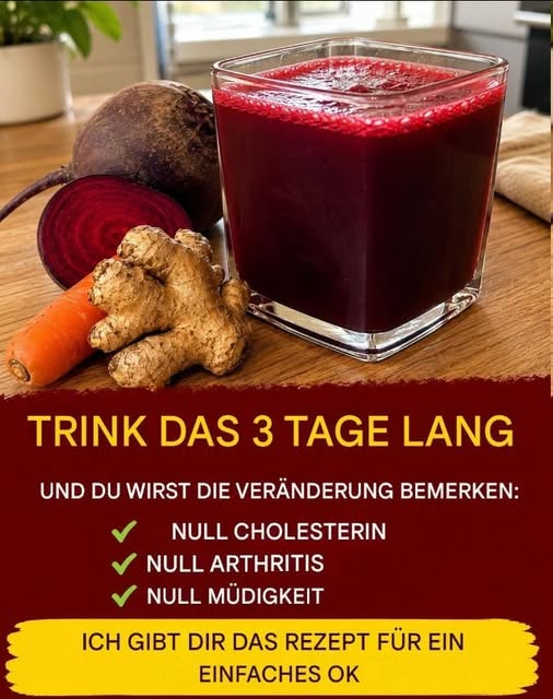 Köstlicher Rote-Bete- und Zitronensaft reinigt den Darm und fördert die Gewichtsabnahme