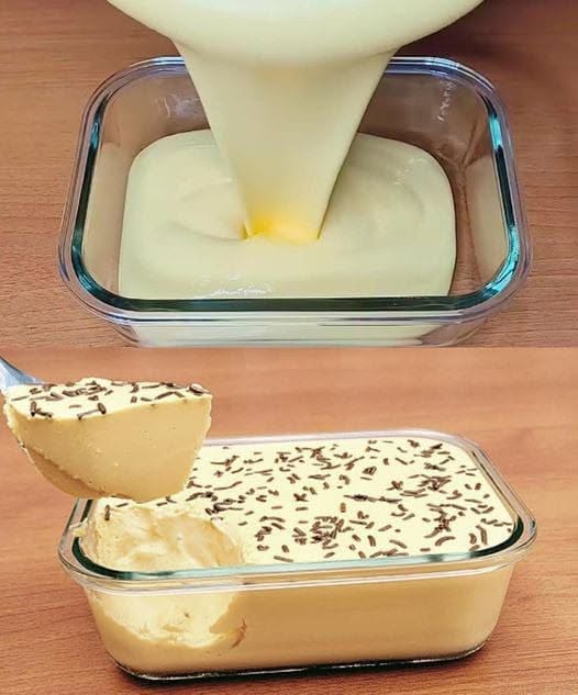 Samtweiche, hausgemachte Dessertcreme